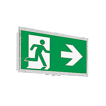 Exit- and safety luminaires